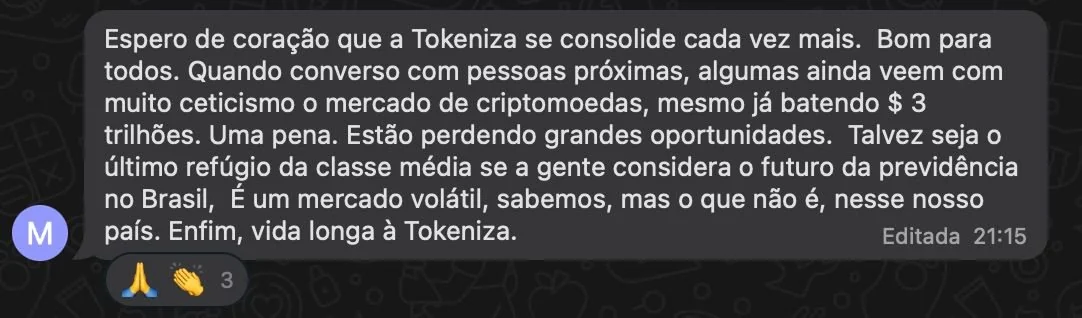 Depoimento investidor